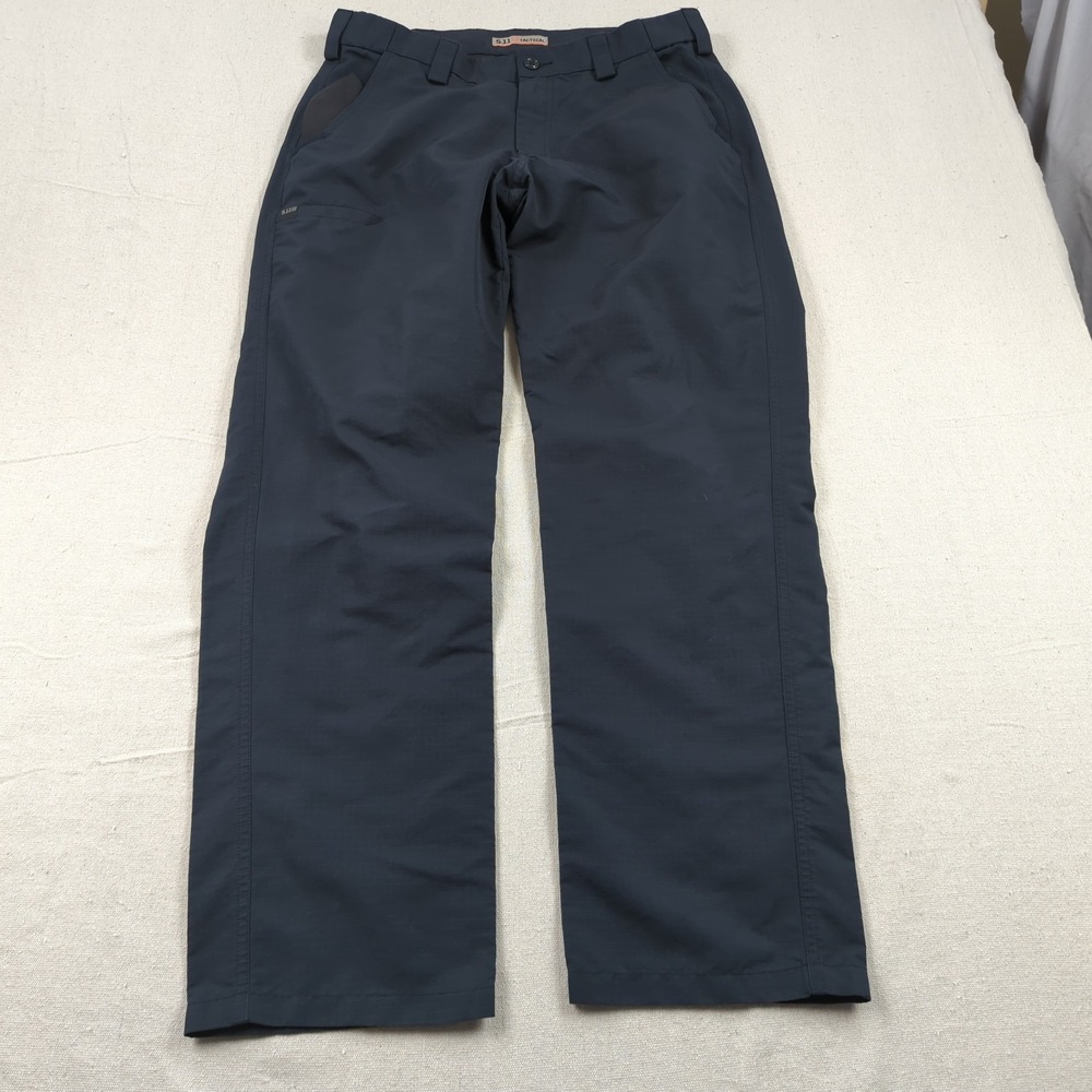 5.11 Tactical Pants Mens 34x32 Navy Blue Ripstop Tactical Fast-Tac Urban Pant